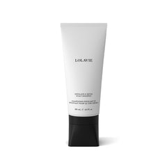 Lolavie Exfoliate & Detox Champú botella: hidrata el cuero cabelludo y aporta volumen.