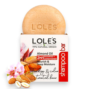 LOLE'S barra 2-en-1 para viaje ofrece limpieza y cuidado en un solo paso.
