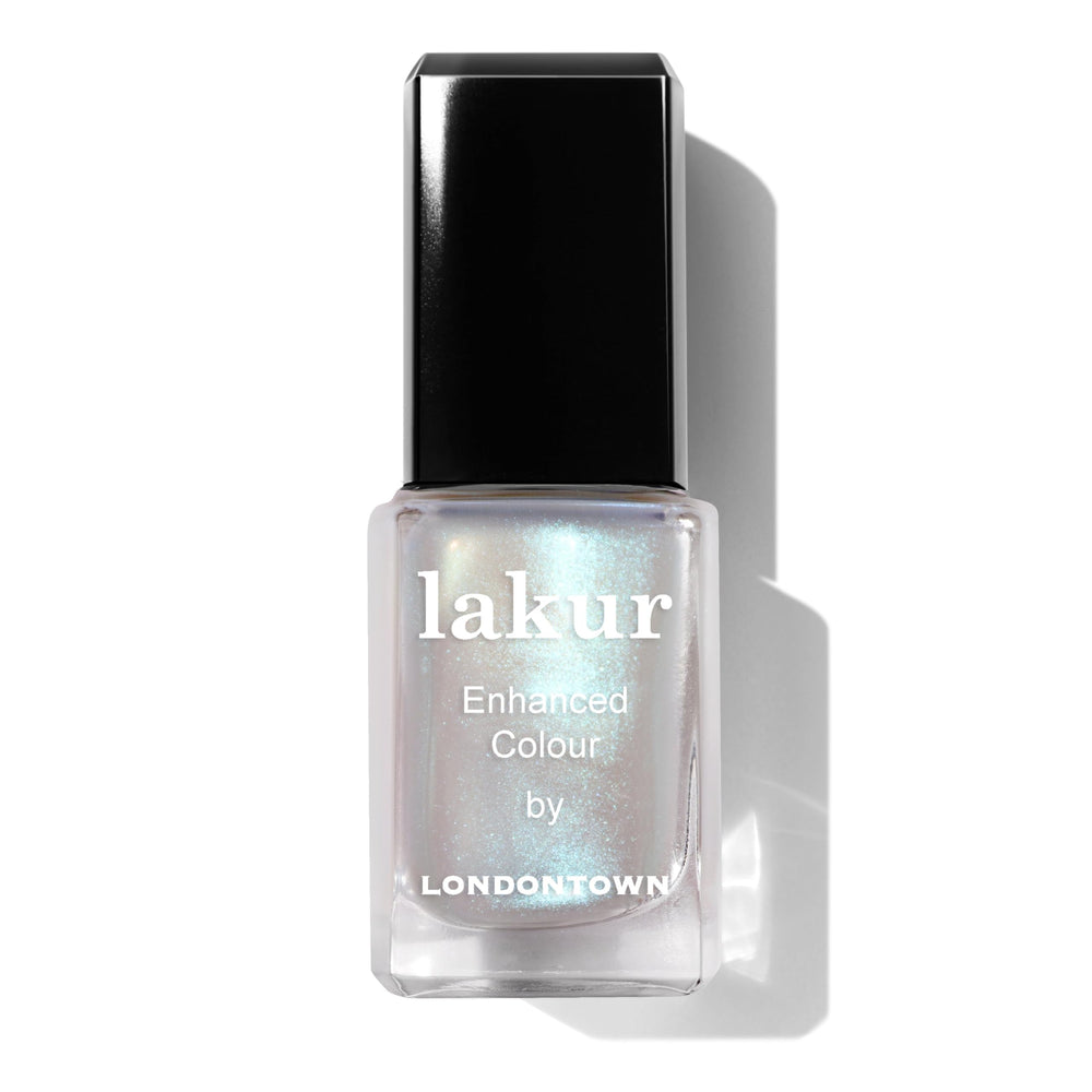LONDONTOWN Lakur Chrome Glaze en botella con brillo cromado para look llamativo