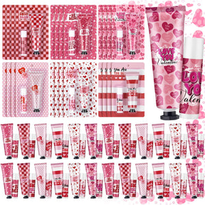 Loopeer conjunto regalo Día de San Valentín con cremas para manos y bálsamo labial.
