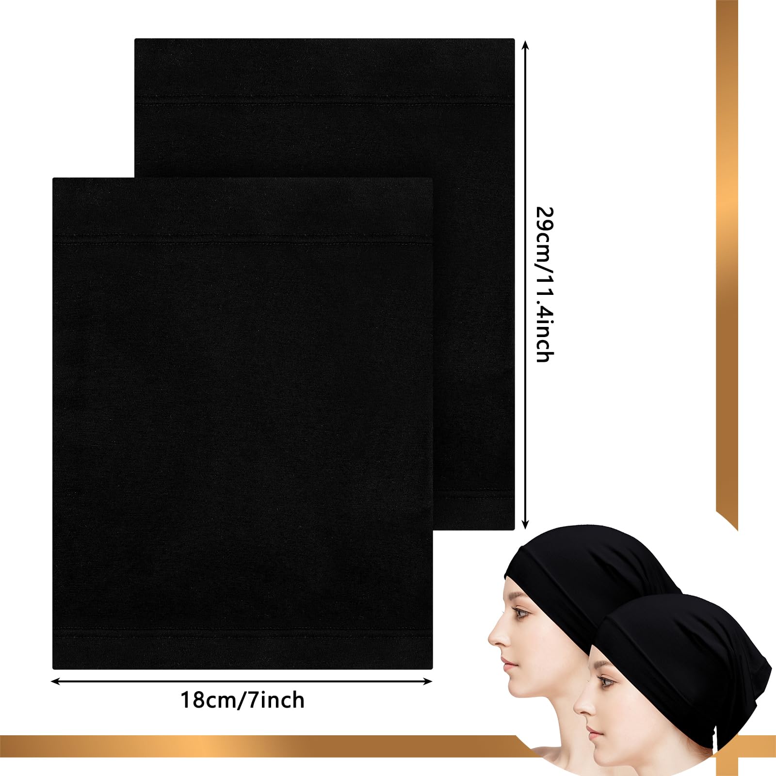 Loopeer gorrito interior, vista superior, elasticidad adaptable para distintos volúmenes de cabello.
