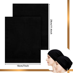 Loopeer gorrito interior, vista superior, elasticidad adaptable para distintos volúmenes de cabello.