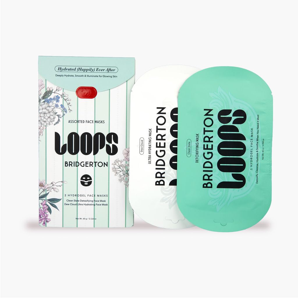 LOOPS Beauty mascarilla hidratante con lado texturizado para adherencia en el rostro.