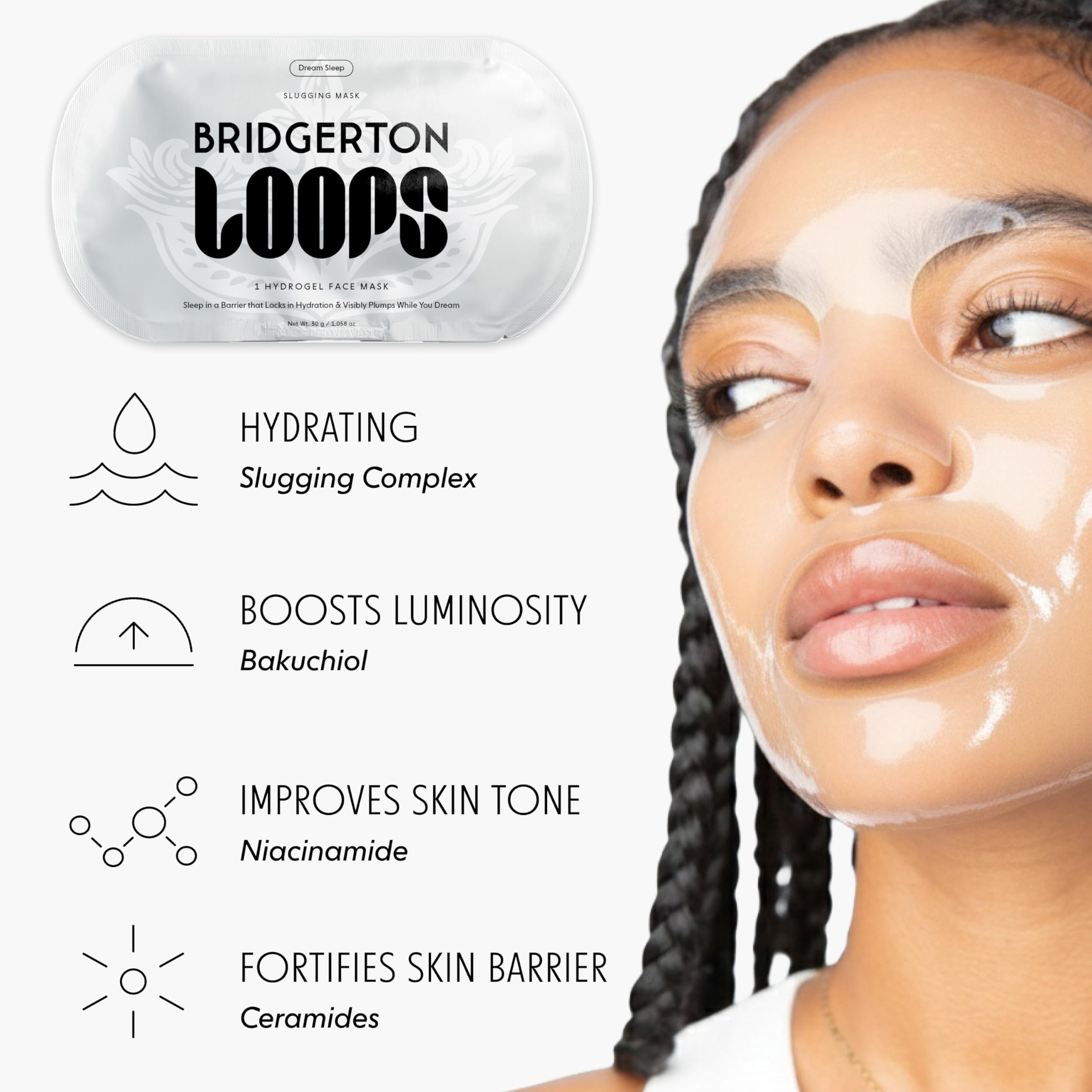 LOOPS Beauty mascarilla hidratante Nube de Rocío para hidratación suave.