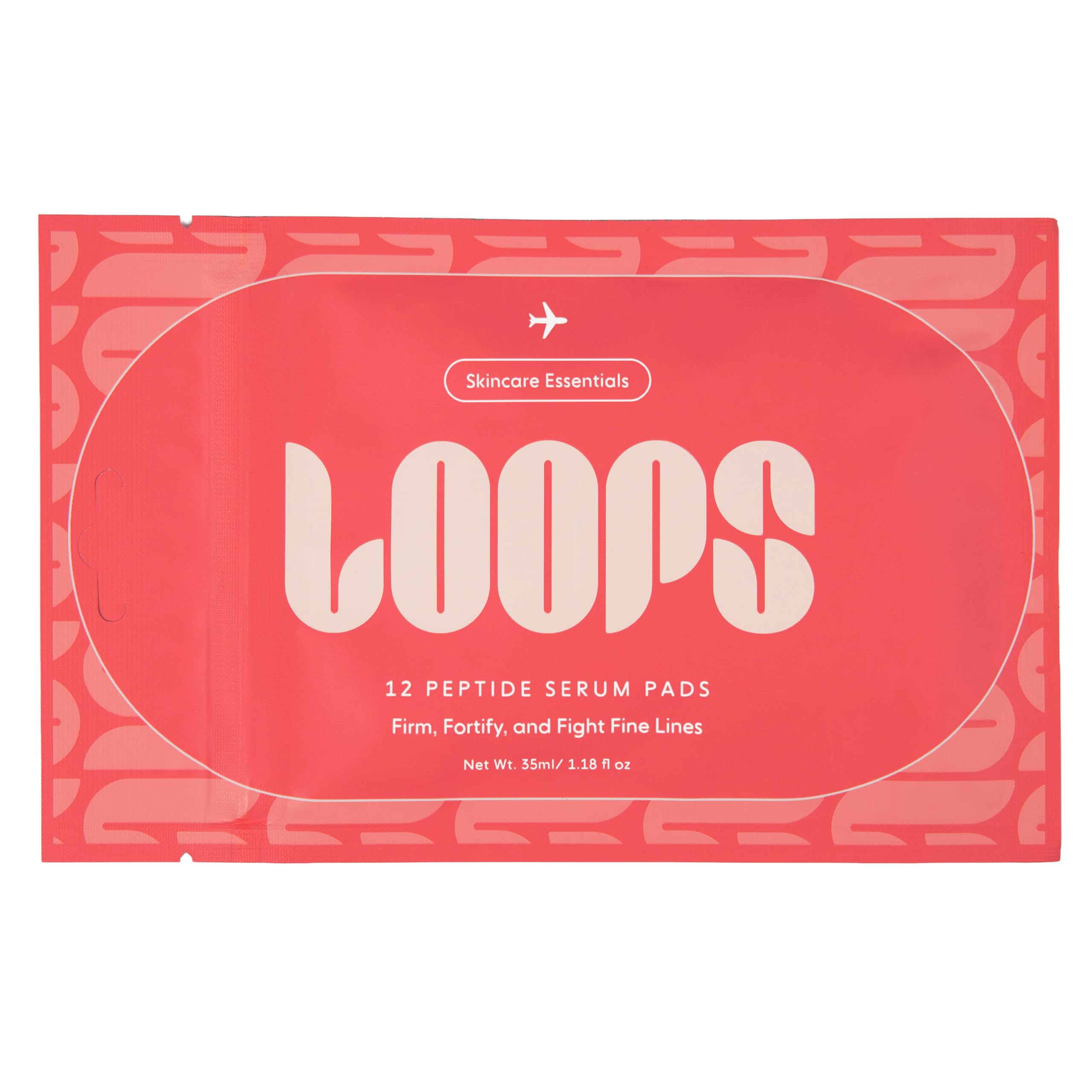 LOOPS Pad Veocell Embo preimpregnado para absorción uniforme del suero facial.