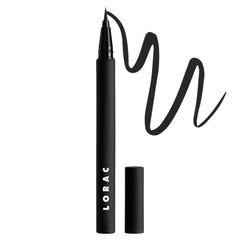 LORAC PRO Liquid Eyeliner con punta flexible para trazos precisos y suaves.