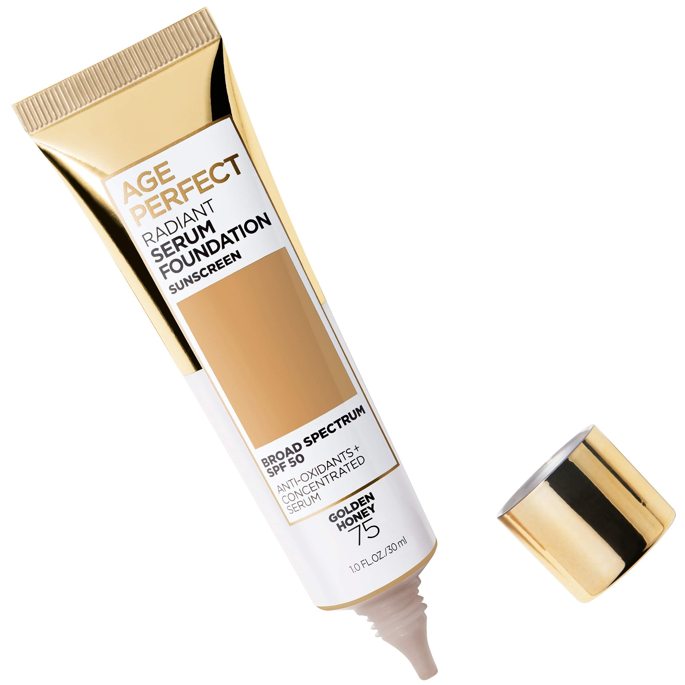 Textura suave de Age Perfect Serum Foundation para piel madura