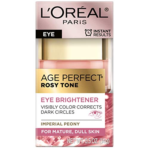 Crema ojos tono rosado de L'Oreal Paris, aplicación suave para ojeras.