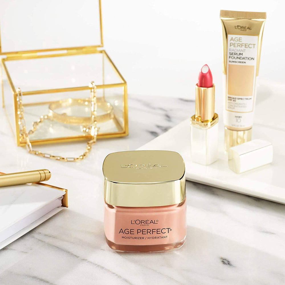 Crema ojos tono rosado L'Oreal Paris, sin aceite mineral.