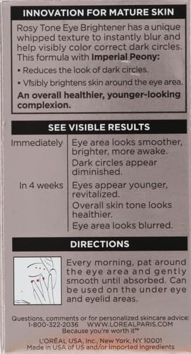 L'Oreal Paris Age Perfect tono rosado crema ojos, textura batida que suaviza ojeras.