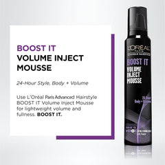 L’Oréal Paris Boost It Mousse: fijado duradero y tacto suave.