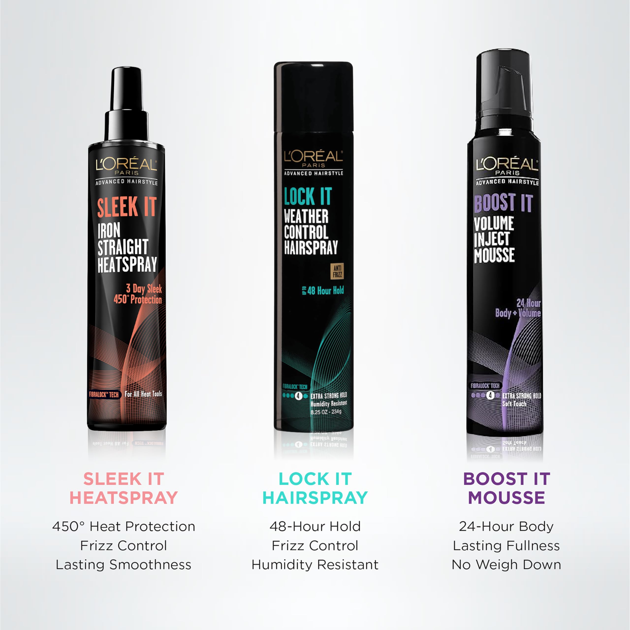 Boost It Mousse: textura ligera para peinados con volumen.