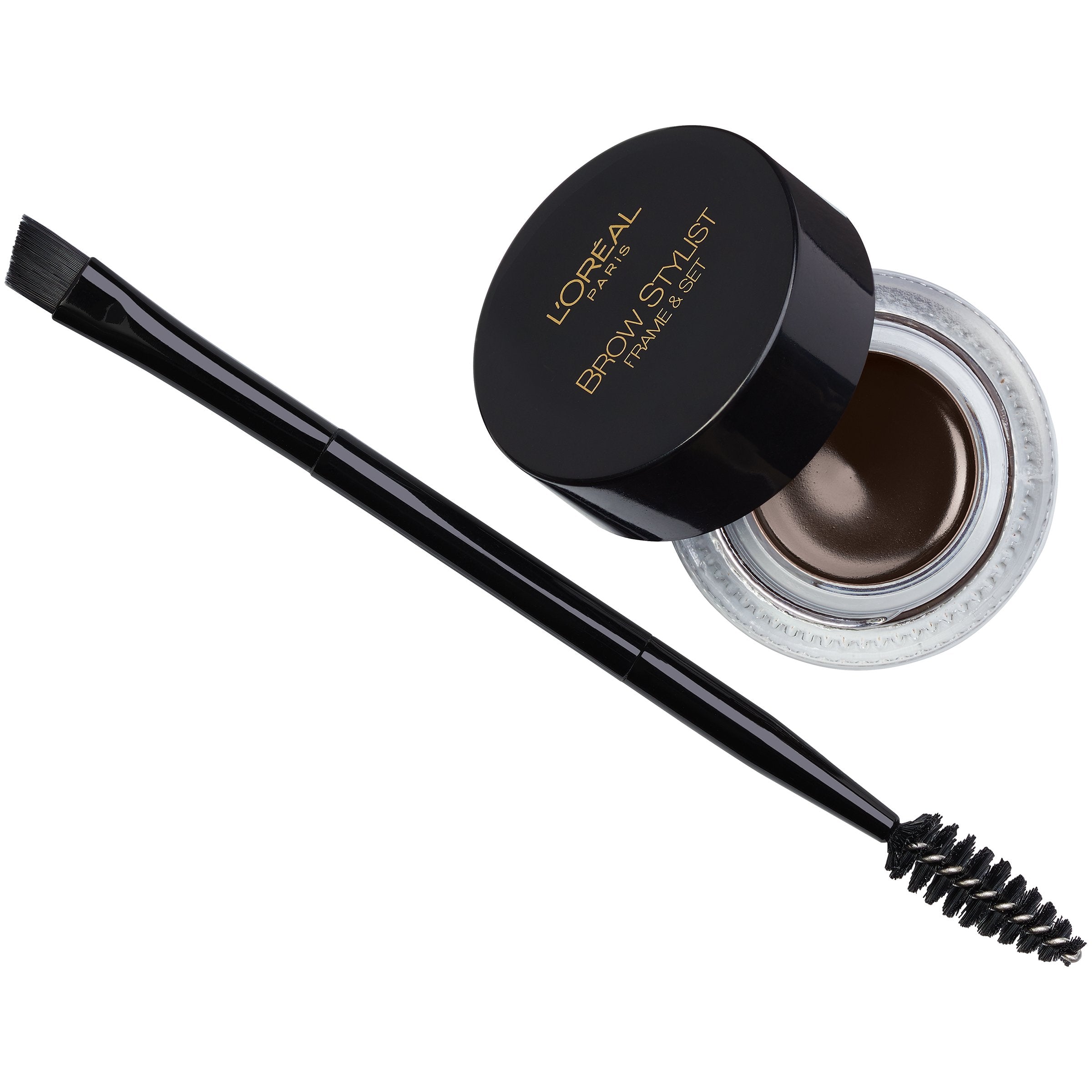 L'Oreal Paris Brow Stylist Frame Set con aplicación de pomada para cejas, definición precisa