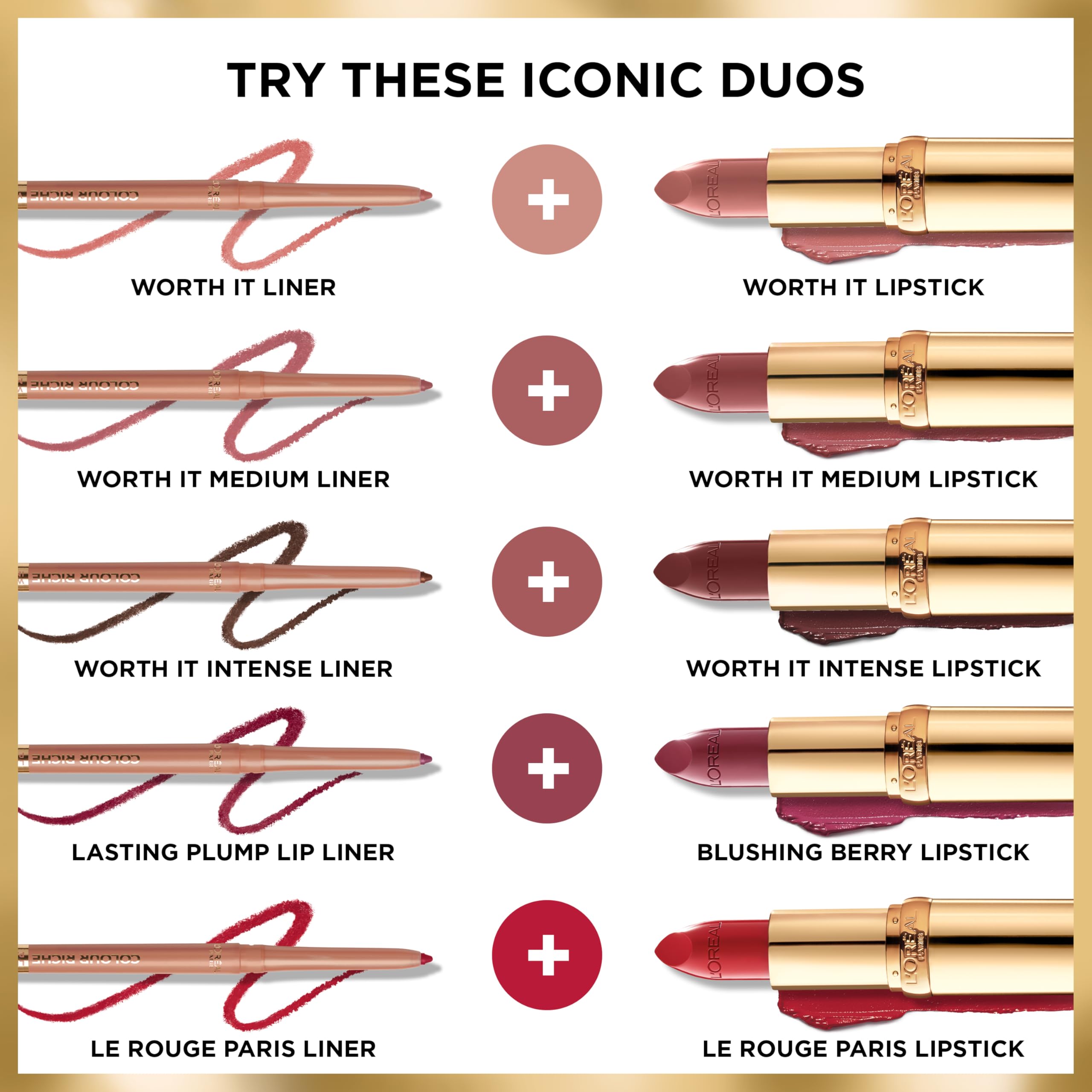 Color Riche acabado satinado que realza la luminosidad de los labios.