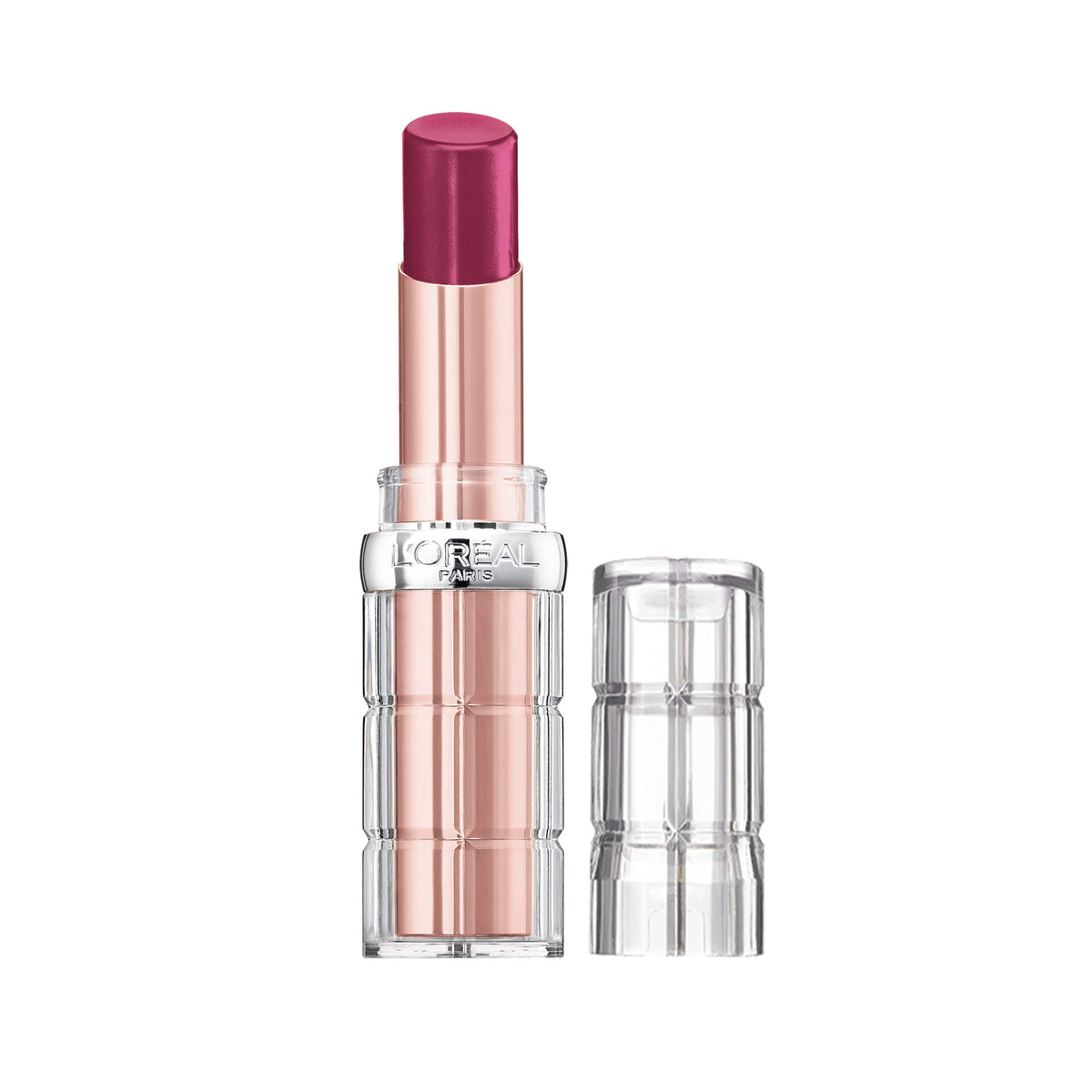 Pintalabios L’Oréal Paris Color Riche con volumen y brillo en tono Wild Fig para un look radiante.