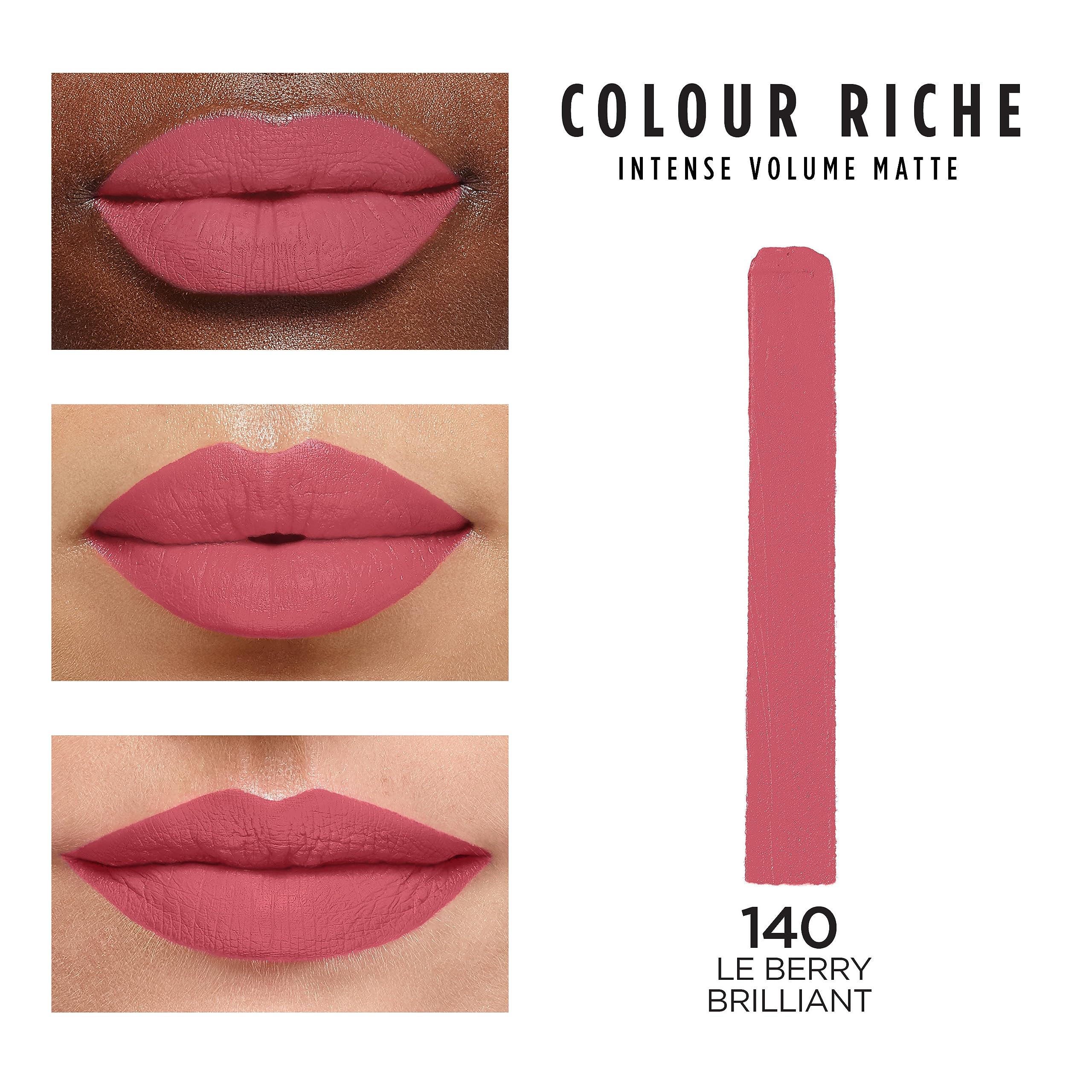 L’Oréal Paris Color Riche acabado mate duradero y cómodo en los labios.