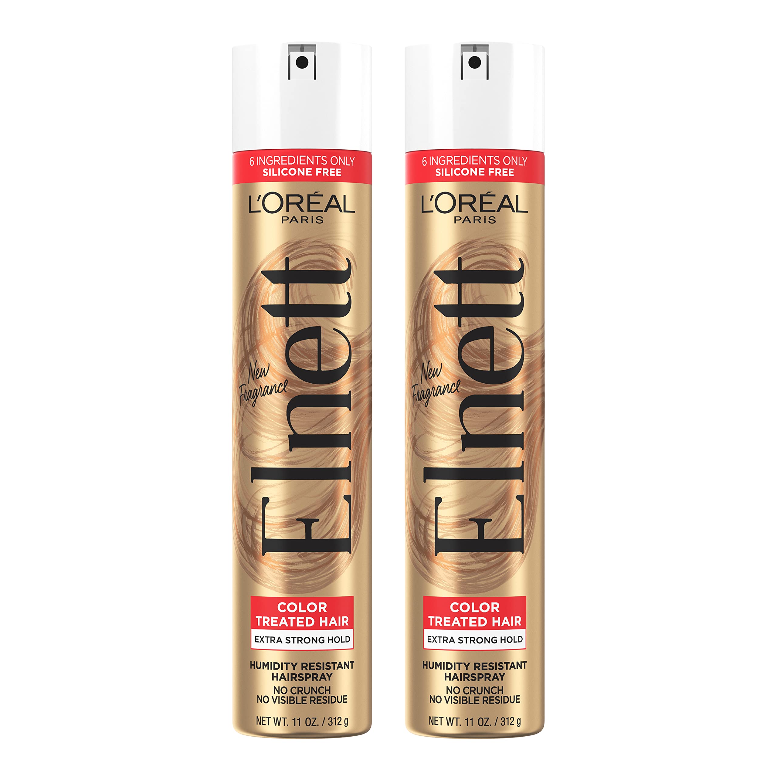 L’Oréal Paris Elnett Satin: botella espray para fijación duradera en cabello teñido.