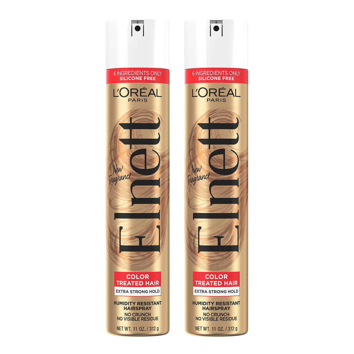 L’Oréal Paris Elnett Satin: botella espray para fijación duradera en cabello teñido.