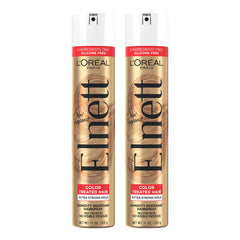 L’Oréal Paris Elnett Satin: botella espray para fijación duradera en cabello teñido.