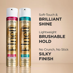 L’Oréal Paris Elnett Satin: fijación suave y peinable todo el día.