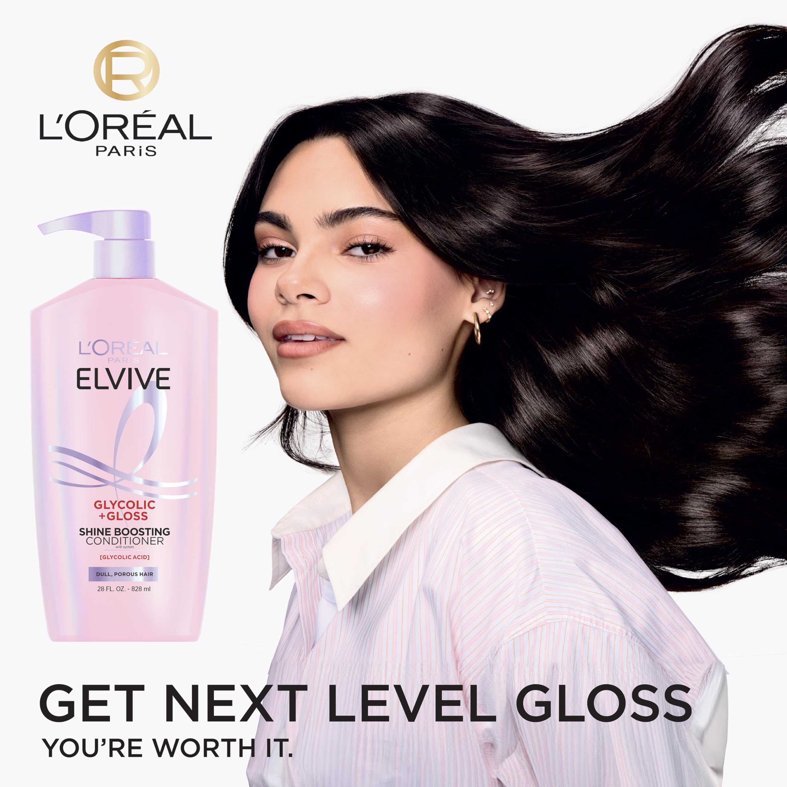 Acondicionador sin enjuague Elvive Glycolic + Gloss deja cabello suave