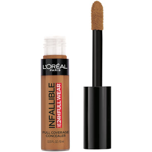 L’Oréal Paris Full Wear Concealer con aplicador extra grande para cobertura rápida.