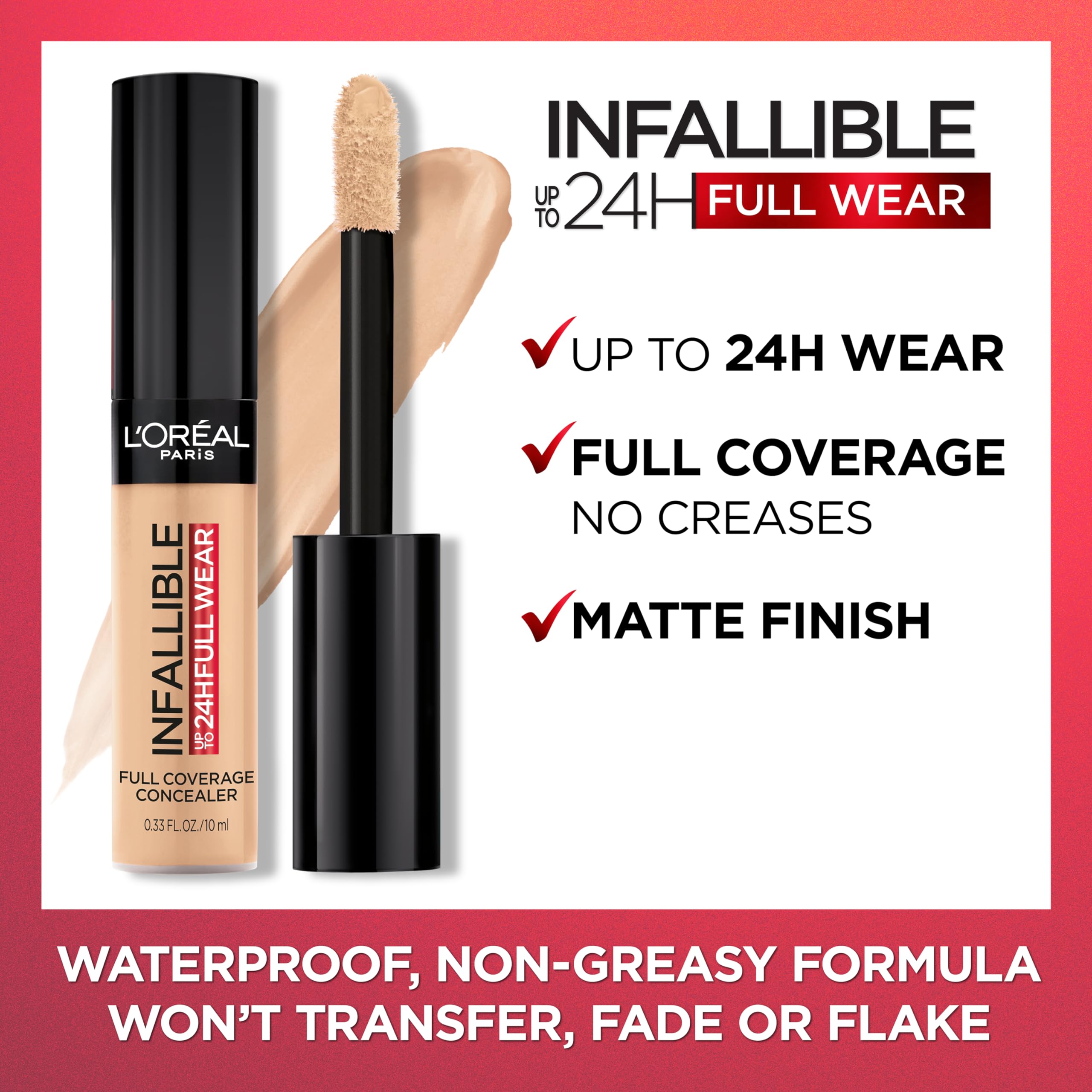 L'Oreal Paris Full Wear uso multifuncional para corrección, contorno e iluminación.
