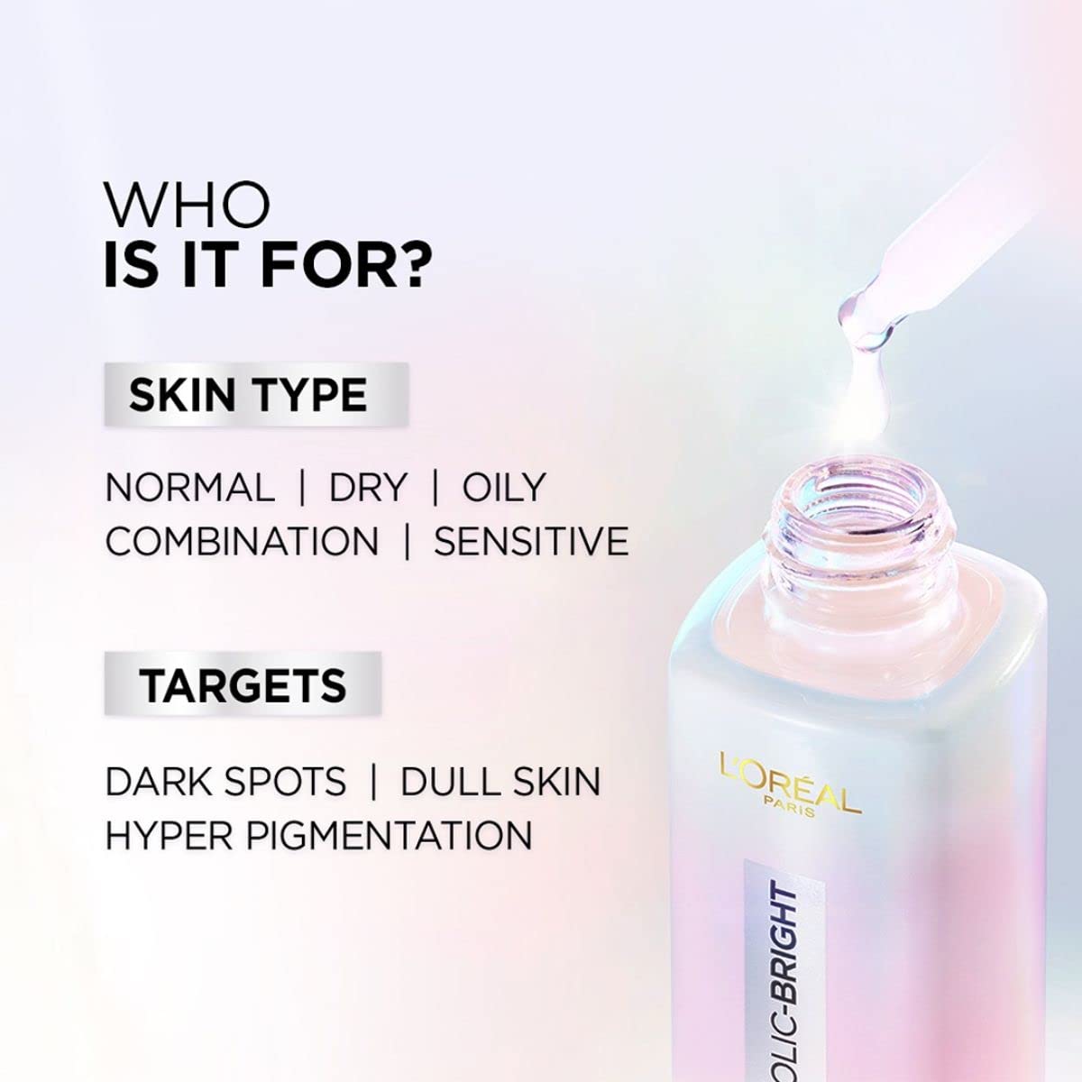 Piel más luminosa tras uso regular del limpiador Glycolic Bright.