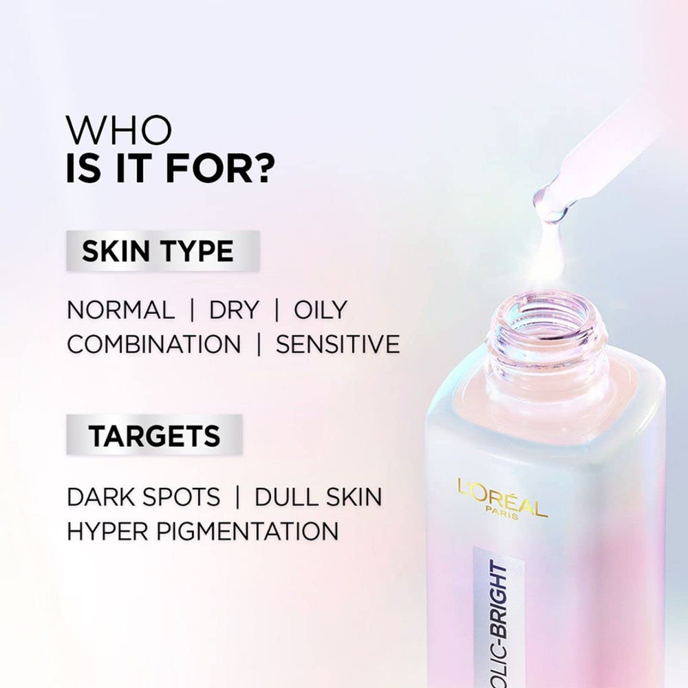Piel más luminosa tras uso regular del limpiador Glycolic Bright.