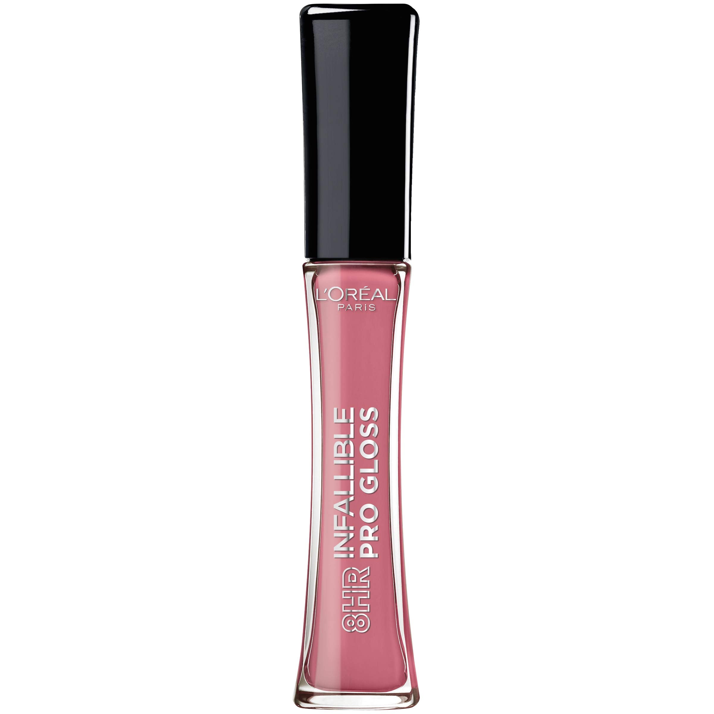 L’Oréal Paris Infallible Rosa Crepúsculo brillo hidratante para labios suaves.