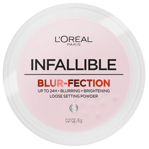 L'Oréal Paris Infallible Blur-fection, polvo difuminado facial para un acabado suave.