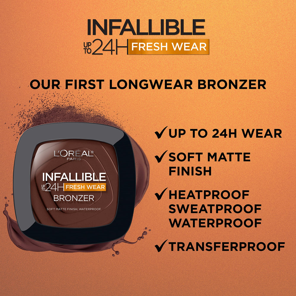 L'Oreal Paris Infallible bronceador para contorno definido y tono natural.