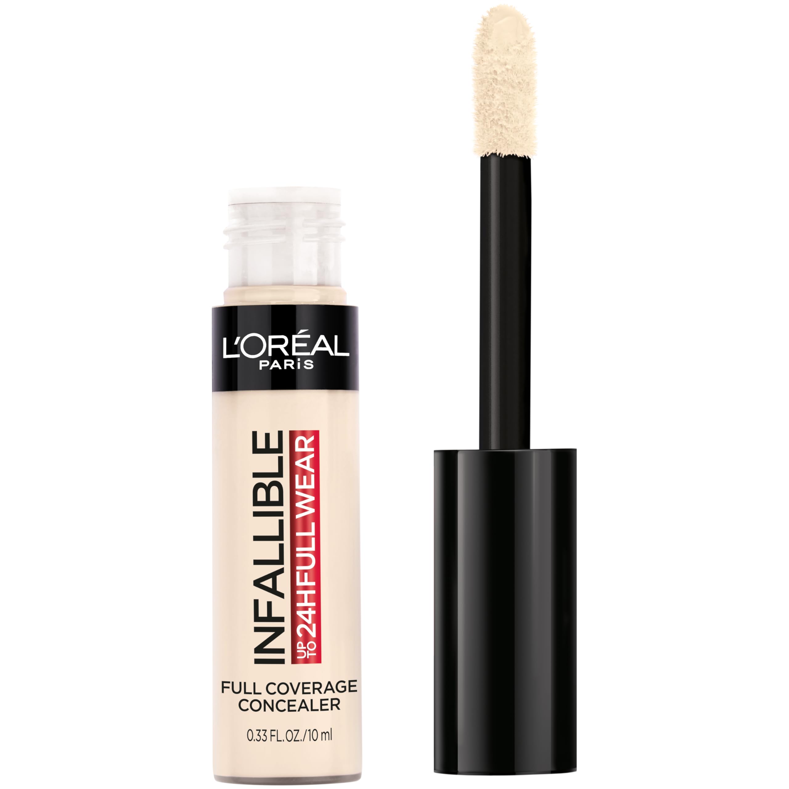 L'Oréal Paris Infallible Corrector Porcelana, aplicador grande para cobertura rápida