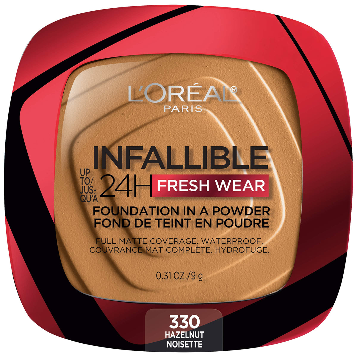 L'Oreal Paris Infallible en polvo, textura ligera para acabado natural