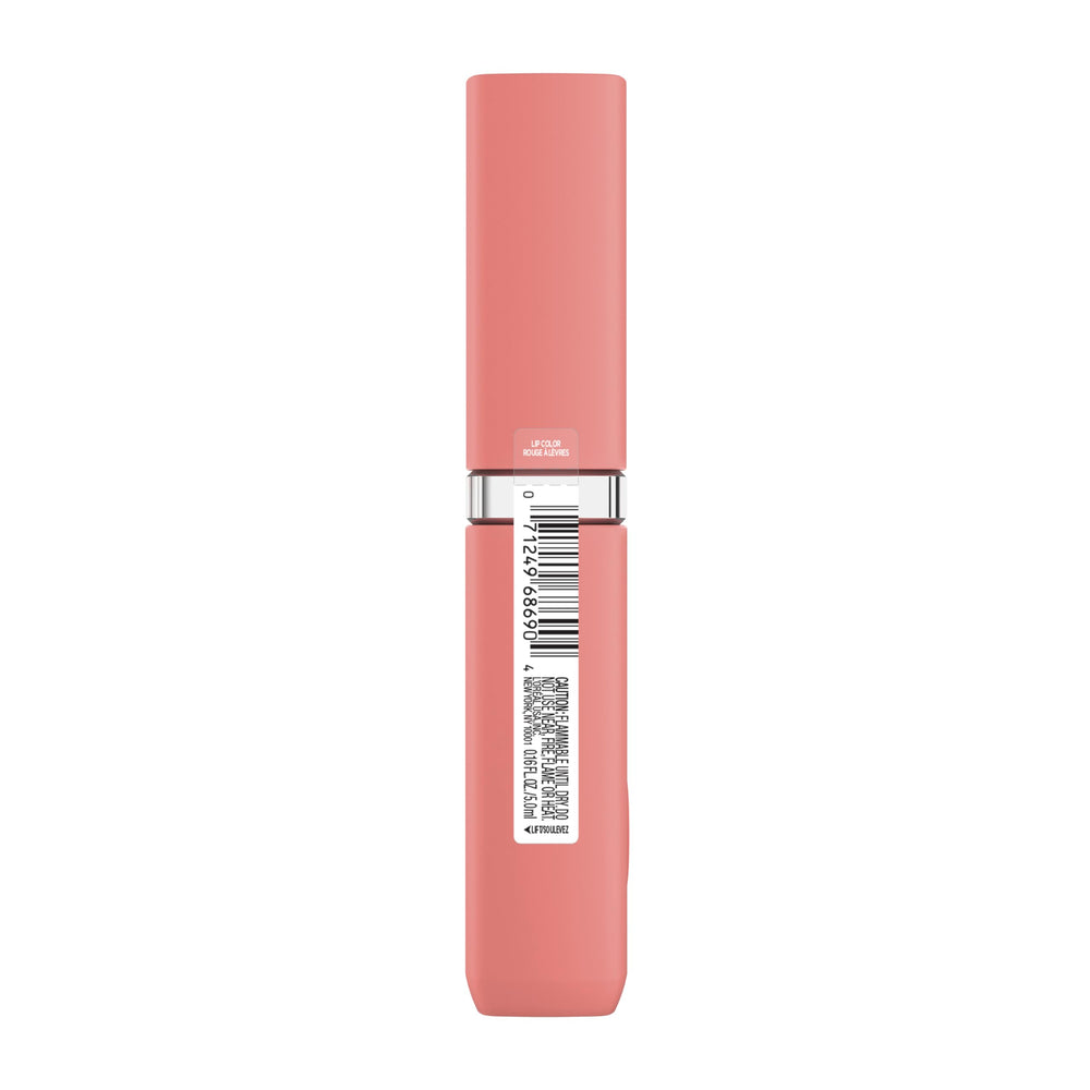 L’Oréal Paris Infallible Labial Líquido Mate, acabado mate cómodo todo el día.