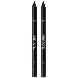 L’Oréal Paris Infallible Pro-Last Pencil Eyeliner, delineador a prueba de agua para trazo duradero.