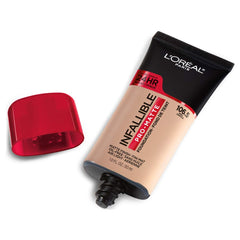 Uso con brocha para Infallible Pro-Matte, acabado suave y fijación duradera.