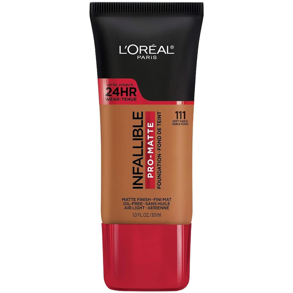 L'Oreal Paris Infallible Pro-Matte: fondo de larga duración para un acabado mate duradero.