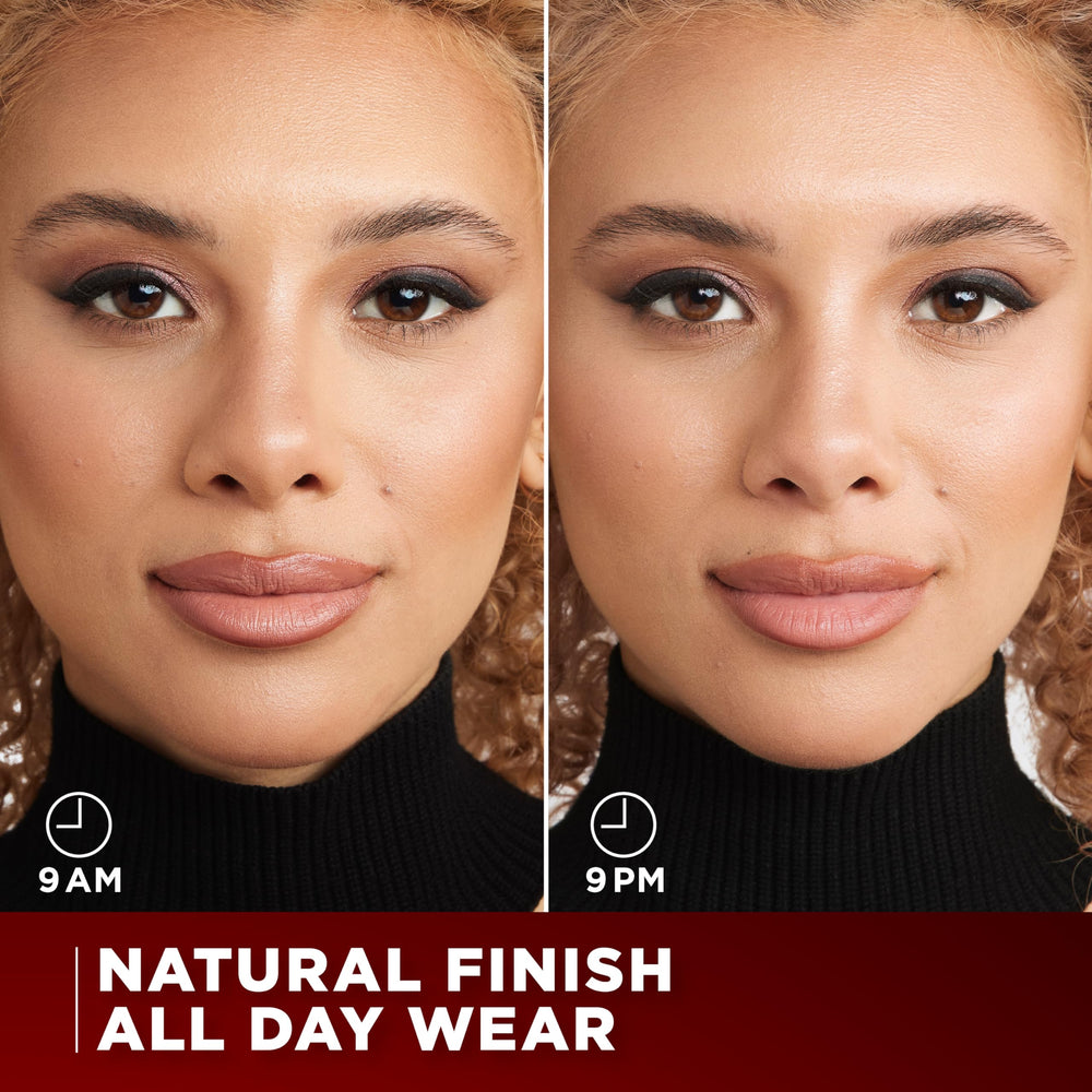 L’Oréal Paris Infallible XL sin residuos blancos para piel suave.