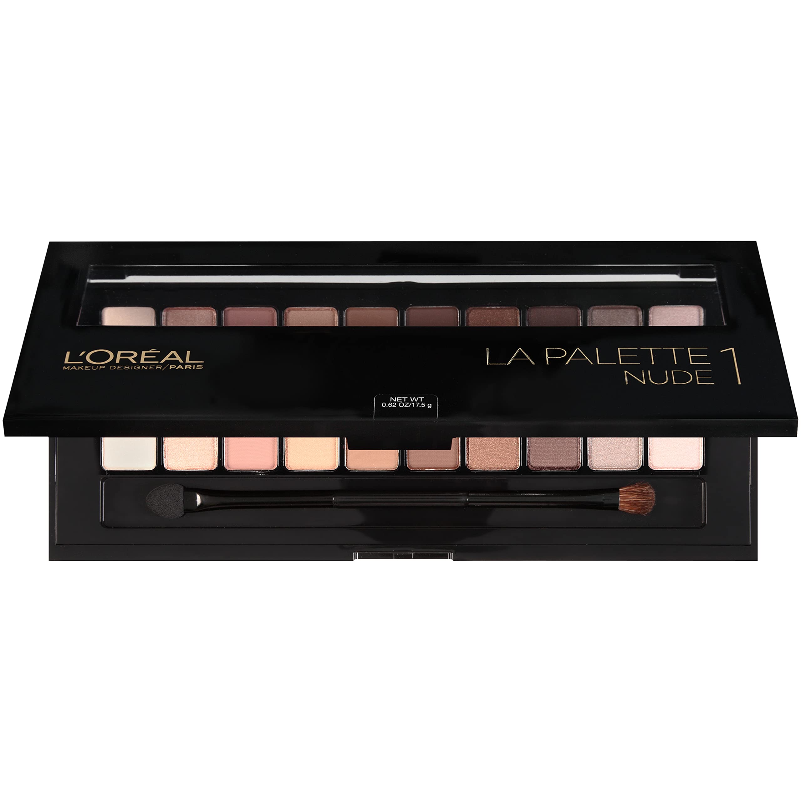 L’Oréal Paris La Palette Nude espejo incorporado para retoques en cualquier lugar.