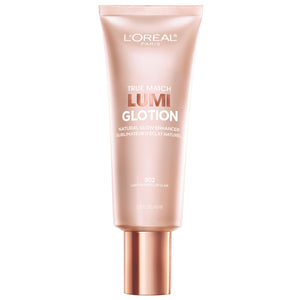 L'Oreal Paris Lumi Glotion en bote iluminador para rostro y cuerpo, brillo natural.