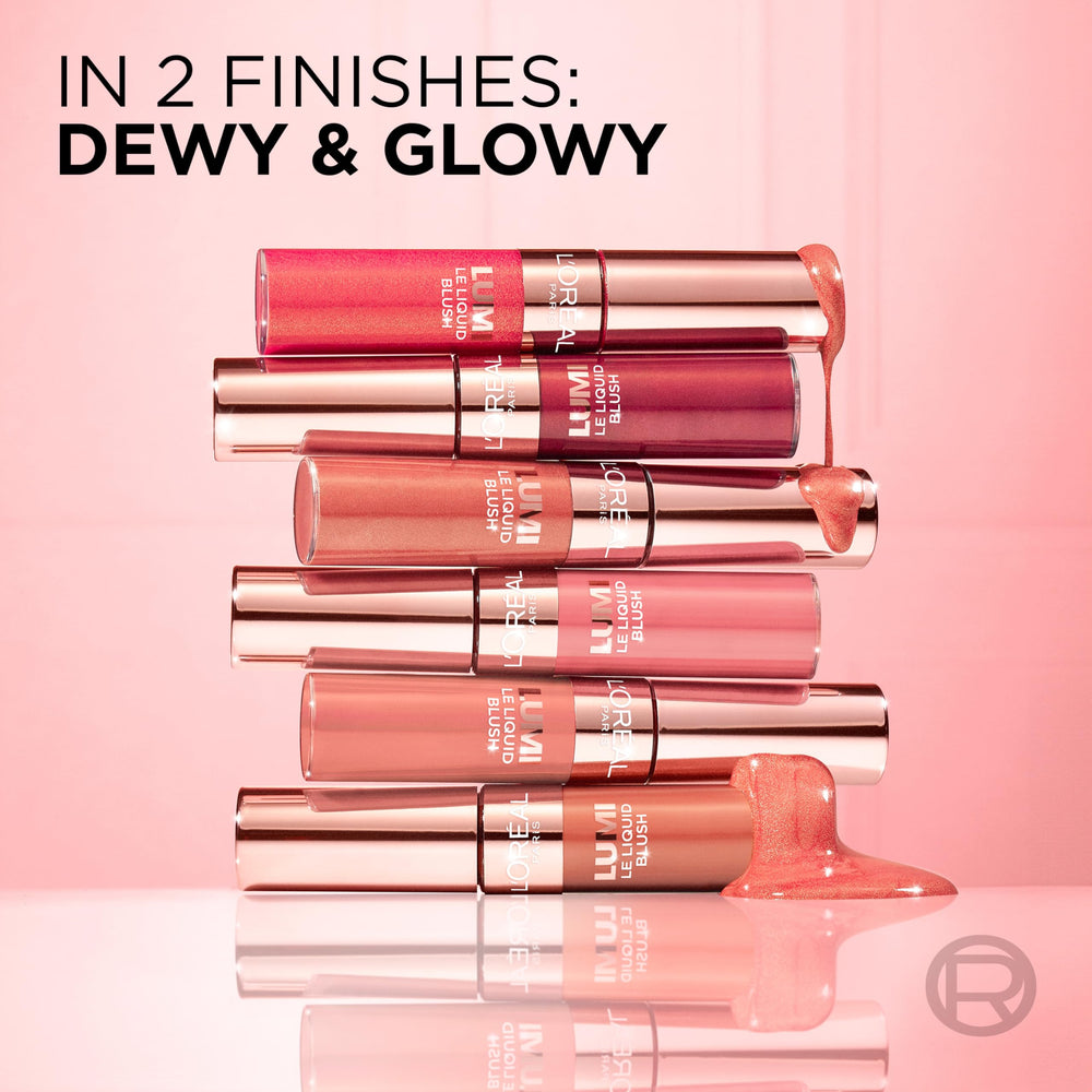 L'Oreal Paris Lumi Le Liquid Blush aplicación con dedos, permite construir color con facilidad