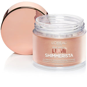 L'Oréal Paris Lumi Shimmerista para cara, iluminador ligero que captura la luz para un brillo natural