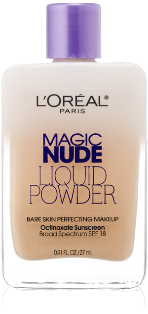 L’Oréal Paris Magic Nude transforma la textura al aplicar, dejando acabado polvo suave y ligero.