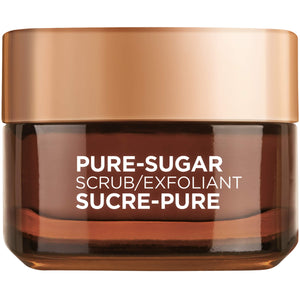 L'Oreal Paris Pure Sugar Scrub muestra textura suave para exfoliar rostro y labios.