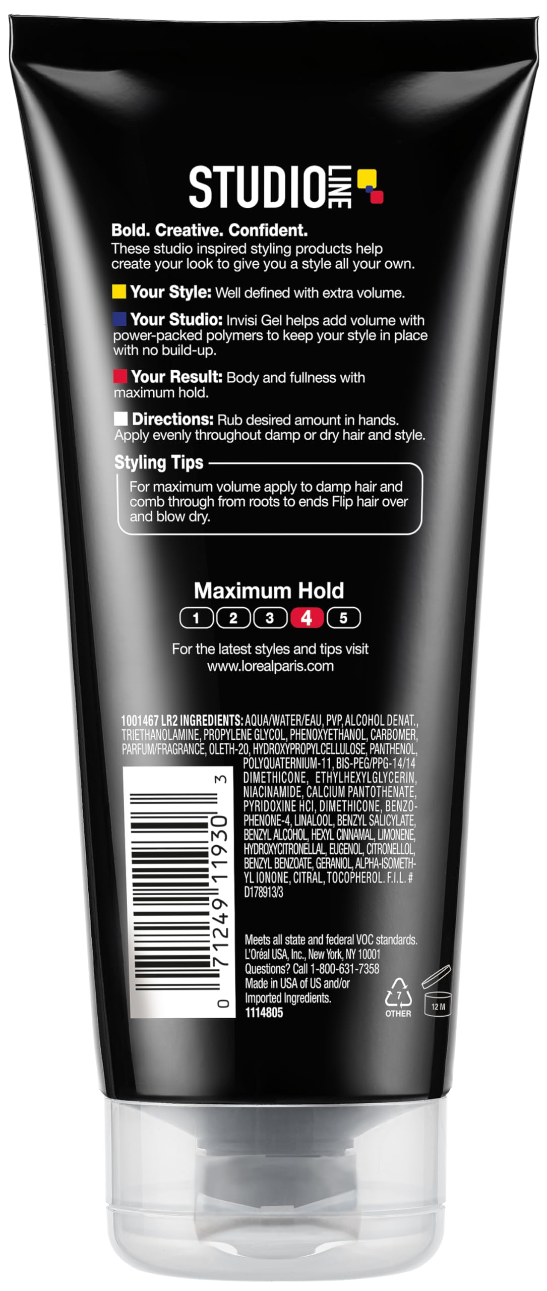 L'Oreal Paris Studio Line Invisi Gel para un acabado de cuerpo y definición