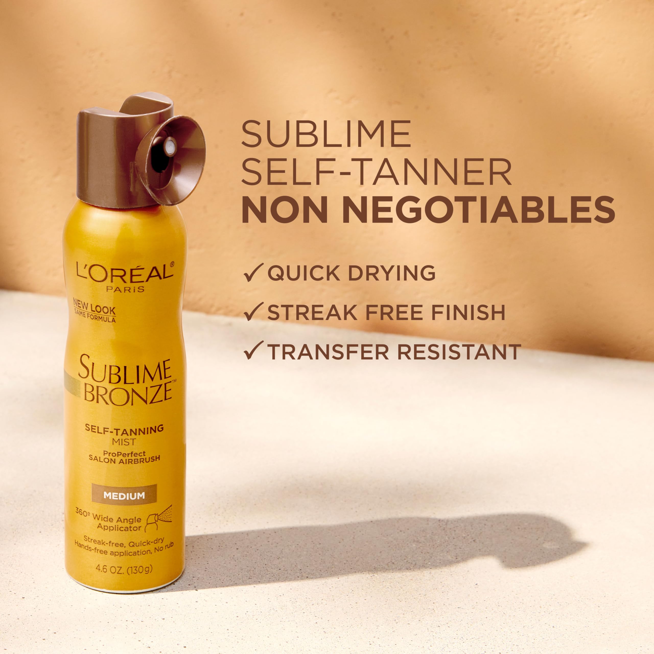Bronceado medio a natural de L'Oréal Paris para un look diario.