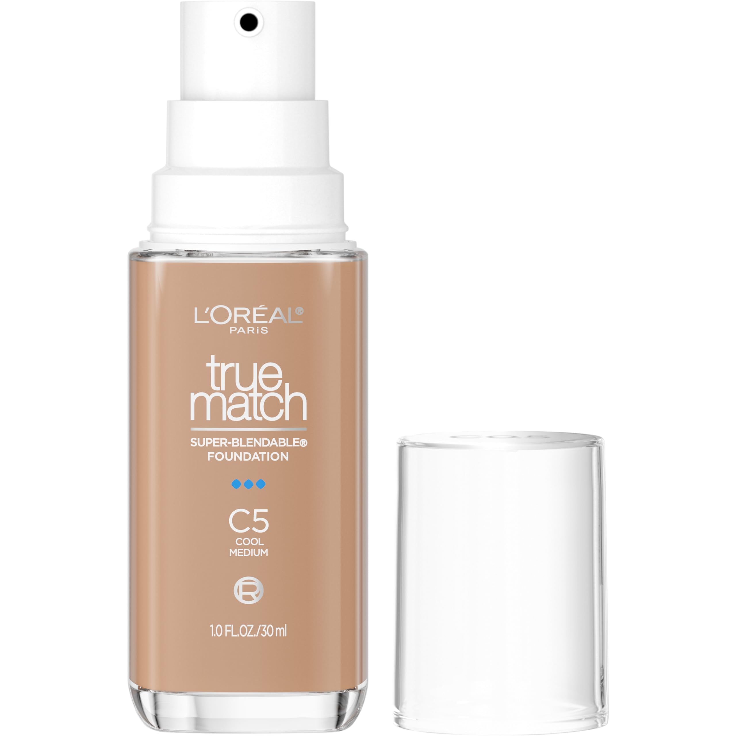 L'Oreal Paris True Match base con bomba para una aplicación suave y precisa.