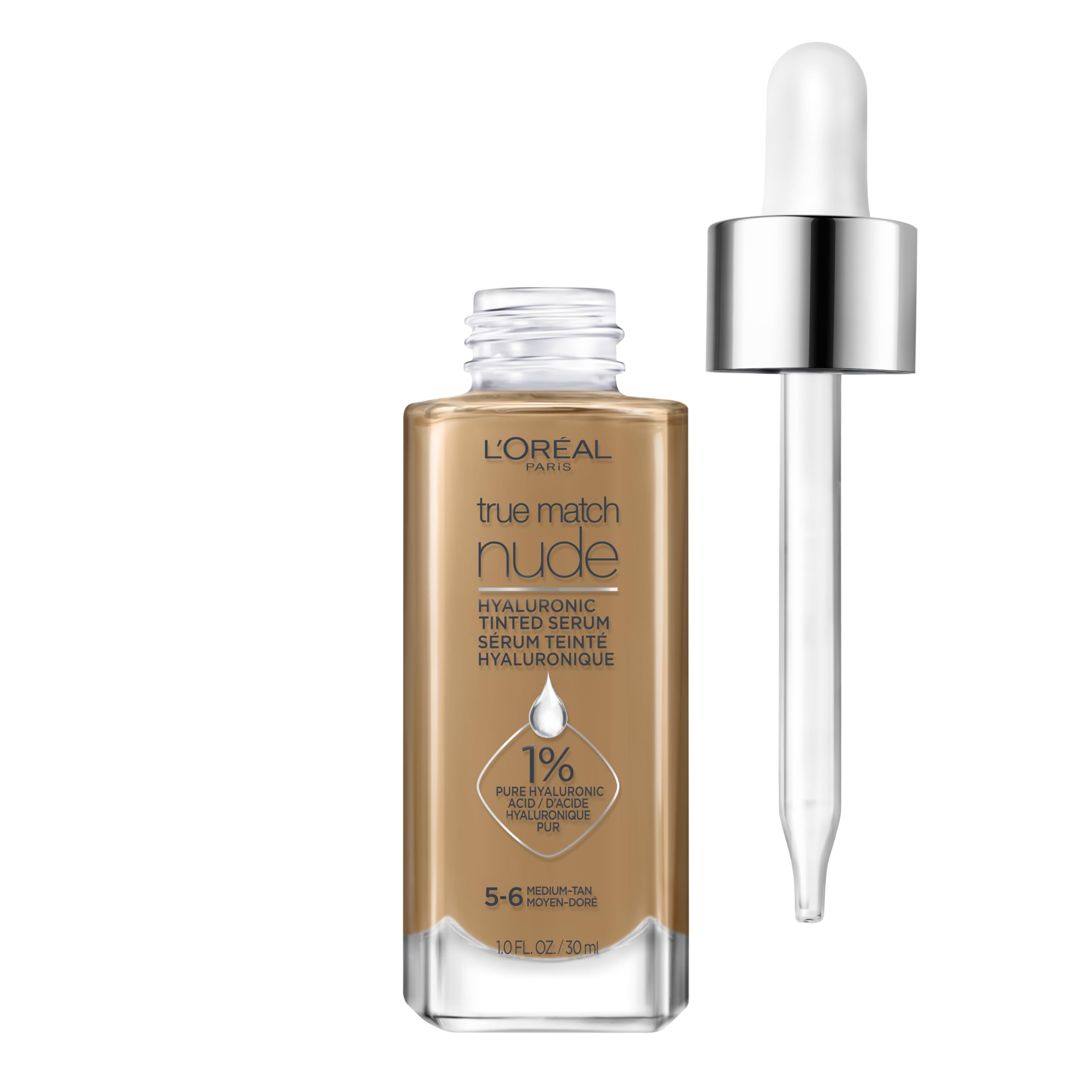 L'Oreal Paris True Match Nude con serum hidratante y textura ligera para piel suave
