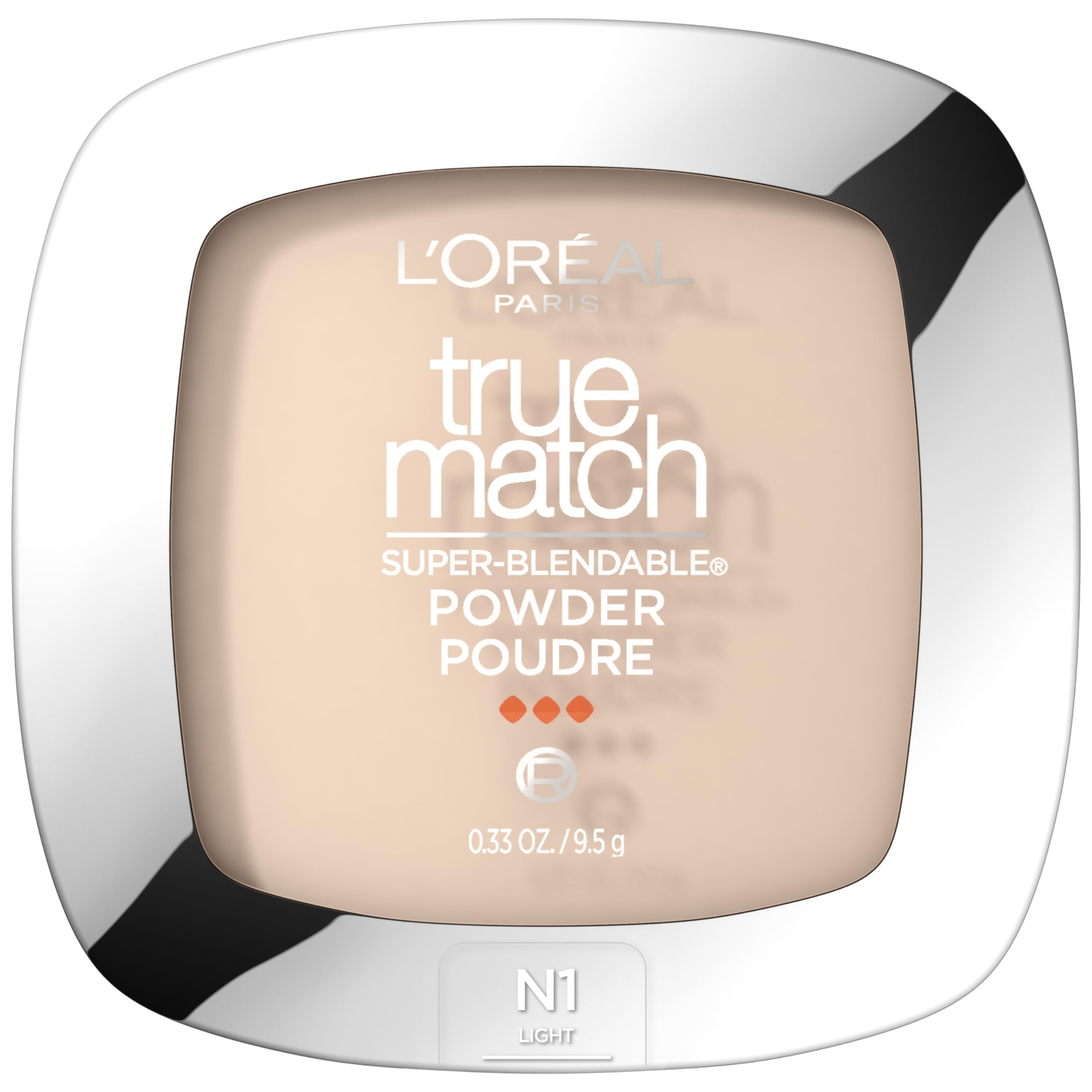 L'Oreal Paris True Match N1 Light, aplicación suave para tono uniforme.